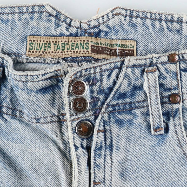 Levi's SILVER TAB Tapered Denim Pants, Men's W36 (approx.) cotton Blue type light blue Vintage Second Hand