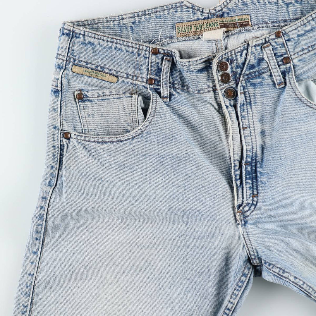 Levi's SILVER TAB Tapered Denim Pants, Men's W36 (approx.) cotton Blue type light blue Vintage Second Hand