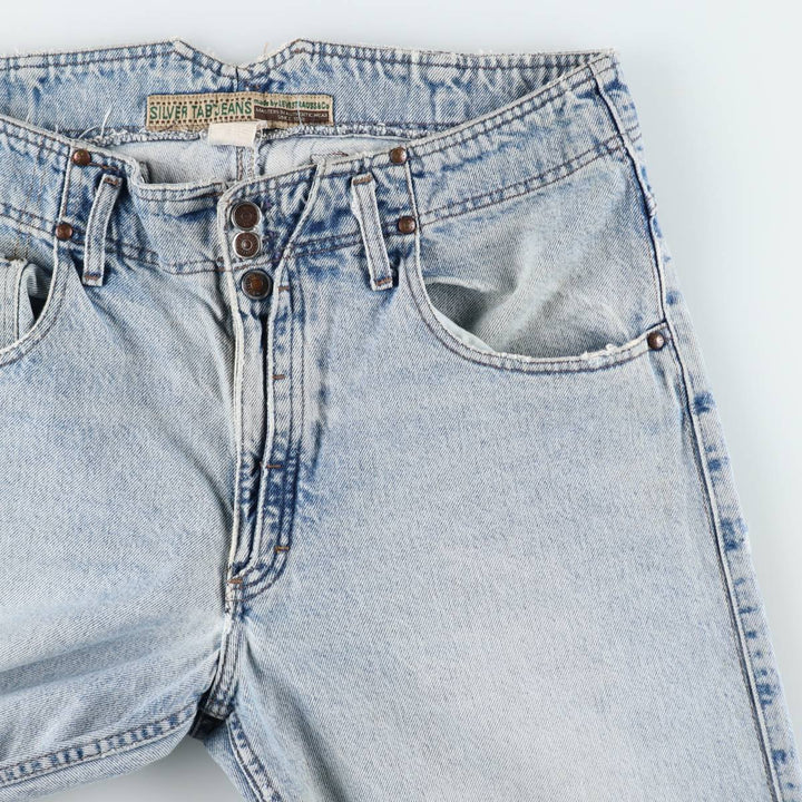 Levi's SILVER TAB Tapered Denim Pants, Men's W36 (approx.) cotton Blue type light blue Vintage Second Hand
