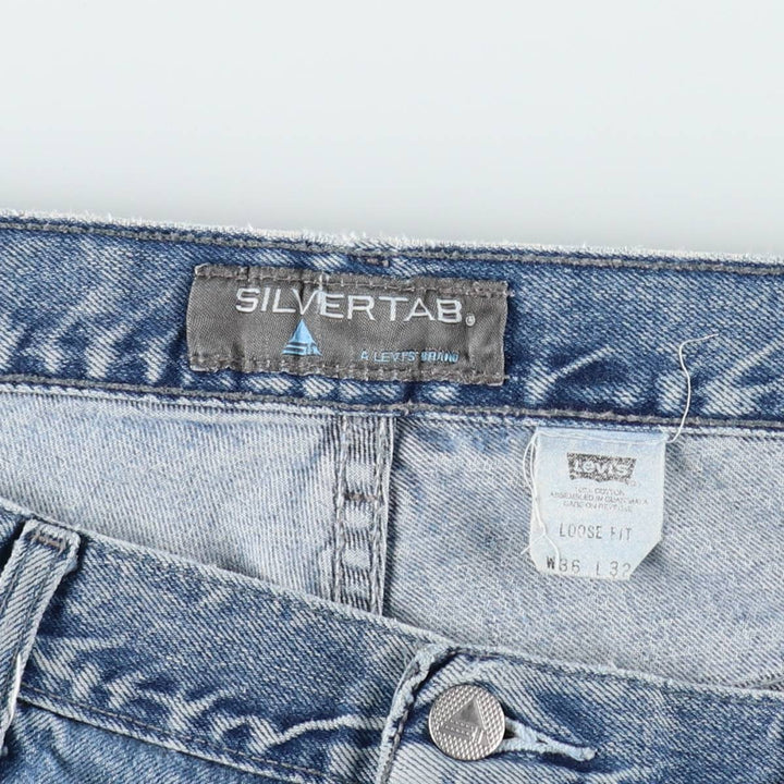 2000'S Levi's Silver Tab Loose Fit Tapered Denim Pants, Men's Size W35 (approx.) cotton blue type Vintage Second Hand