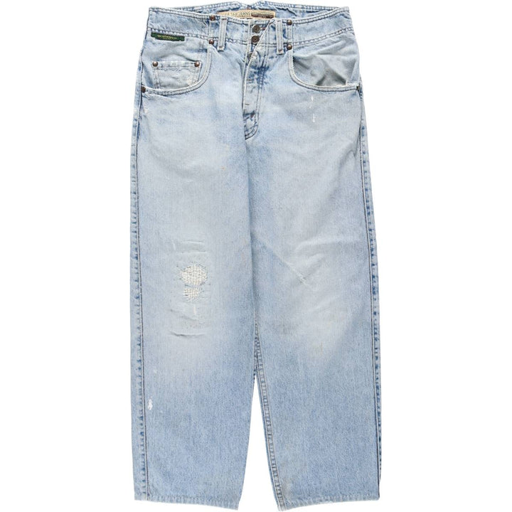 1990'S Levi's Silver Tab Tapered Denim Pants, Made in USA, Men's Size W32 (approx.), Vintage cotton blue type Vintage Second Hand