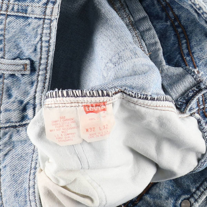 1990'S Levi's Silver Tab Tapered Denim Pants, Made in USA, Men's Size W32 (approx.), Vintage cotton blue type Vintage Second Hand