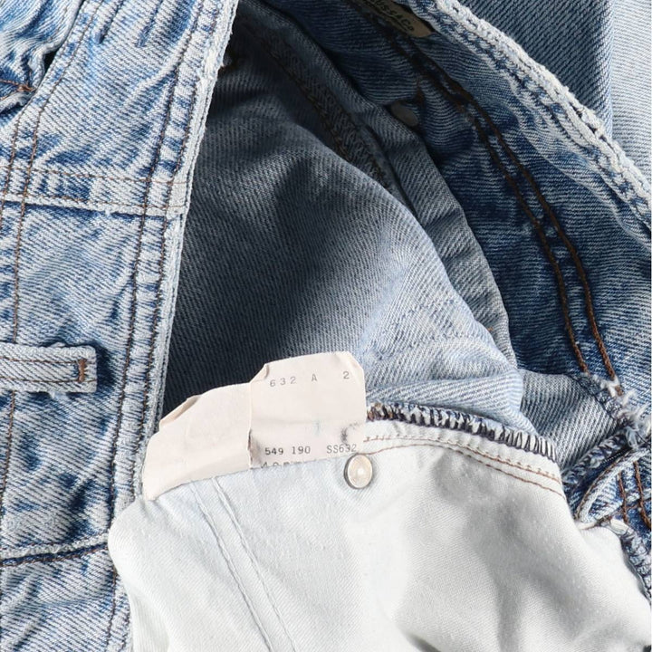 1990'S Levi's Silver Tab Tapered Denim Pants, Made in USA, Men's Size W32 (approx.), Vintage cotton blue type Vintage Second Hand