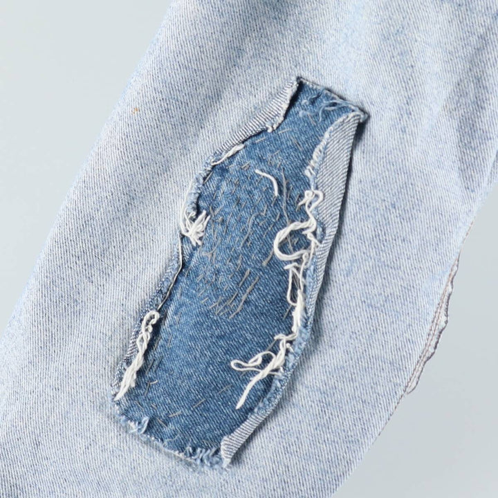 1990'S Levi's Silver Tab Tapered Denim Pants, Made in USA, Men's Size W32 (approx.), Vintage cotton blue type Vintage Second Hand