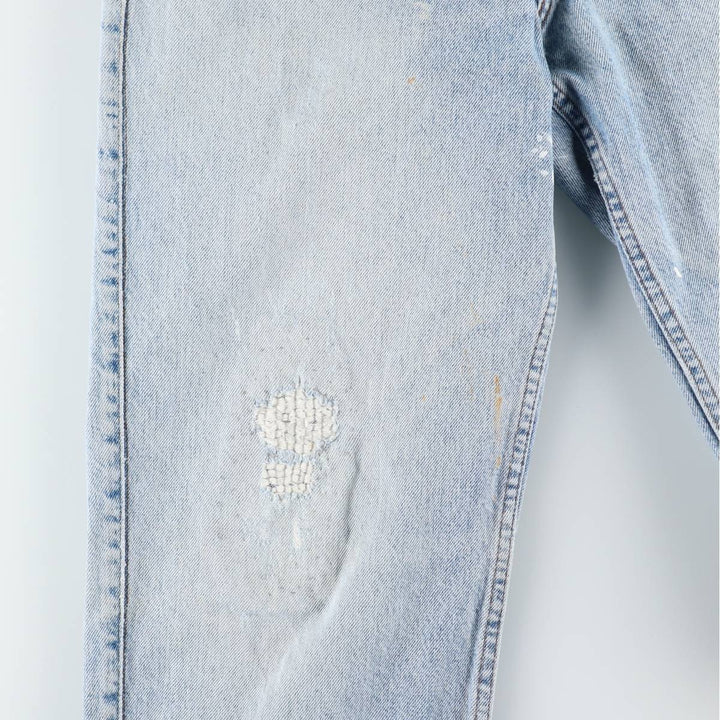 1990'S Levi's Silver Tab Tapered Denim Pants, Made in USA, Men's Size W32 (approx.), Vintage cotton blue type Vintage Second Hand