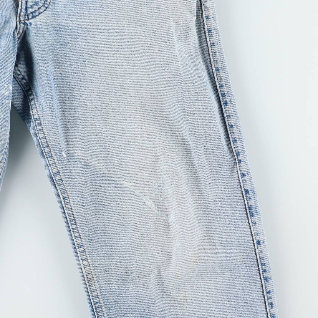 1990'S Levi's Silver Tab Tapered Denim Pants, Made in USA, Men's Size W32 (approx.), Vintage cotton blue type Vintage Second Hand