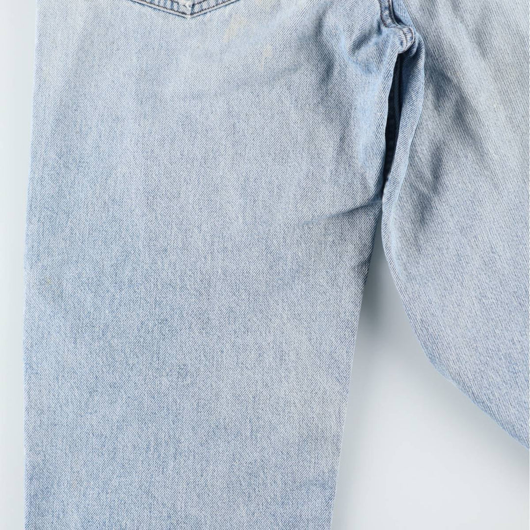 1990'S Levi's Silver Tab Tapered Denim Pants, Made in USA, Men's Size W32 (approx.), Vintage cotton blue type Vintage Second Hand