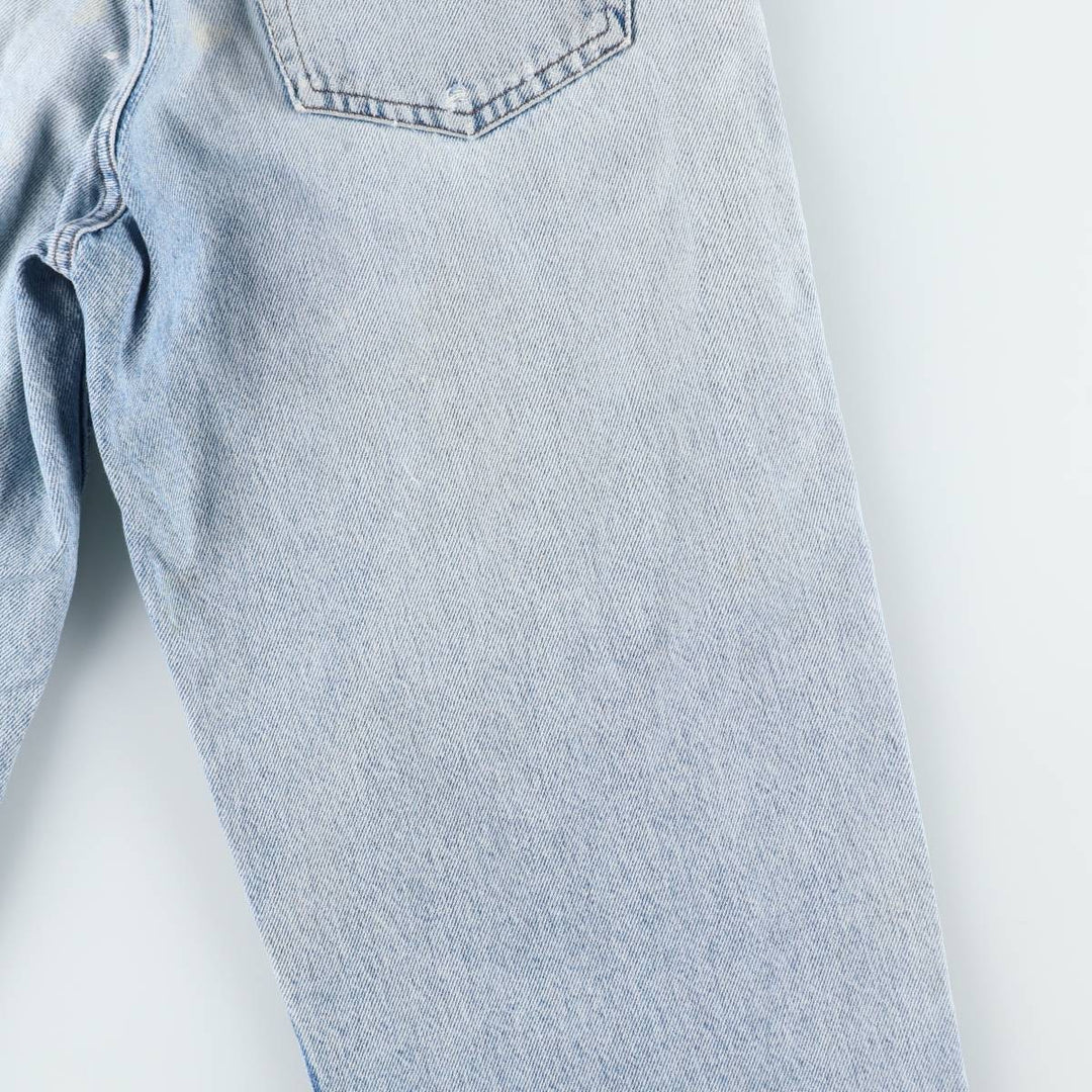 1990'S Levi's Silver Tab Tapered Denim Pants, Made in USA, Men's Size W32 (approx.), Vintage cotton blue type Vintage Second Hand