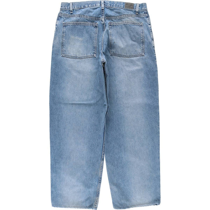 Levi's SILVER TAB BAGGY FIT Wide Denim Pants, Made in USA, Men's W36 (approx.) cotton Blue type light blue Vintage Second Hand