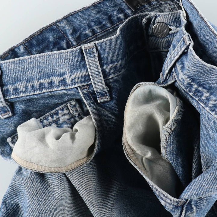 Levi's SILVER TAB BAGGY FIT Wide Denim Pants, Made in USA, Men's W36 (approx.) cotton Blue type light blue Vintage Second Hand