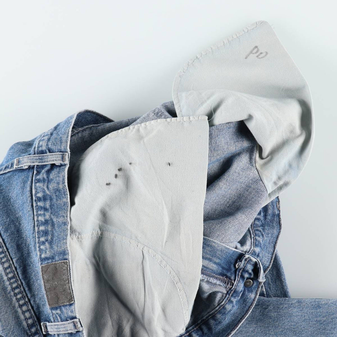 Levi's SILVER TAB BAGGY FIT Wide Denim Pants, Made in USA, Men's W36 (approx.) cotton Blue type light blue Vintage Second Hand