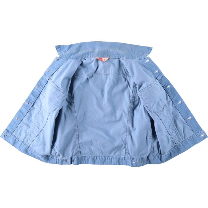 1970'S Levi's corduroy jacket, women's size L equivalent, vintage. unclear Blue type light blue Vintage Second Hand