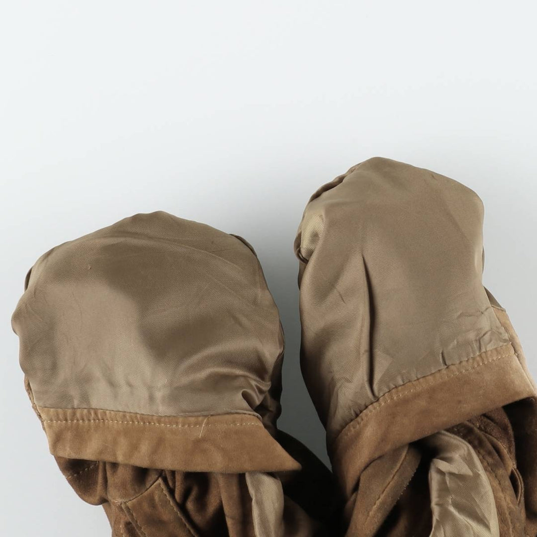 Ralph Lauren suede leather jacket, sports jacket, women's size L (approx.) Genuine suede leather brown type Vintage Second Hand