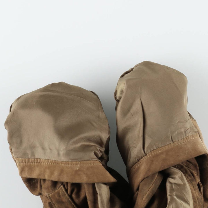 Ralph Lauren suede leather jacket, sports jacket, women's size L (approx.) Genuine suede leather brown type Vintage Second Hand