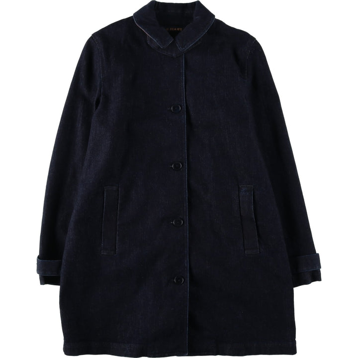 Ralph Lauren LAUREN JEANS COMPANY dark blue denim jacket, women's size L (approx.) cotton navy blue type Vintage Second Hand
