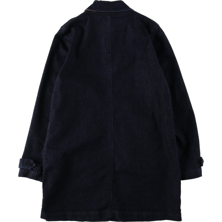 Ralph Lauren LAUREN JEANS COMPANY dark blue denim jacket, women's size L (approx.) cotton navy blue type Vintage Second Hand