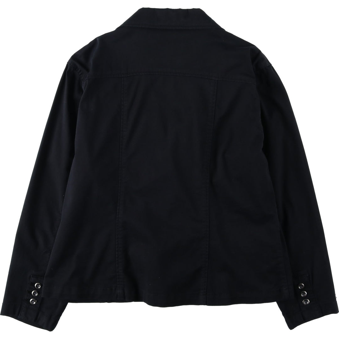 Chico's Platinum Cotton Jacket, Women's Size M (approx.) cotton black type Vintage Second Hand