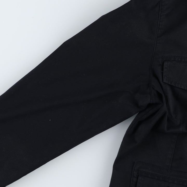 Chico's Platinum Cotton Jacket, Women's Size M (approx.) cotton black type Vintage Second Hand