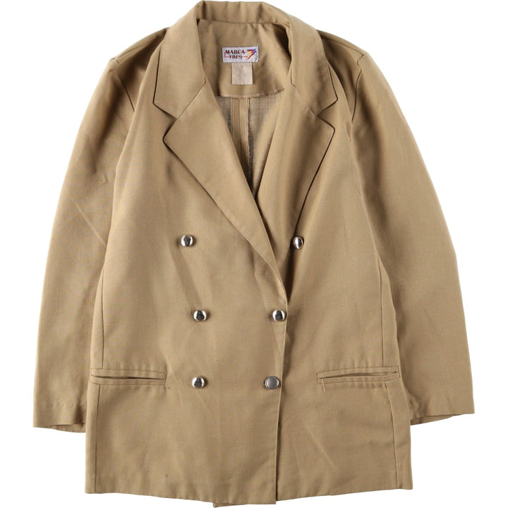 MARCA TRES Double-breasted Easy Jacket Tailored Jacket Women's Size M (approx.) unclear beige type brown Vintage Second Hand