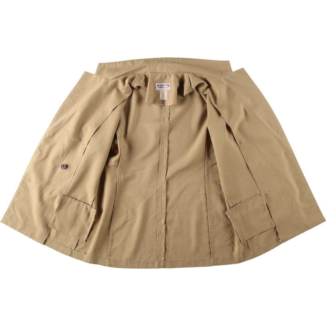 MARCA TRES Double-breasted Easy Jacket Tailored Jacket Women's Size M (approx.) unclear beige type brown Vintage Second Hand