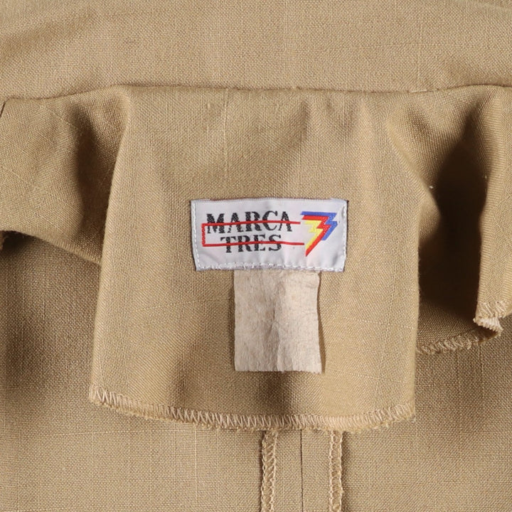 MARCA TRES Double-breasted Easy Jacket Tailored Jacket Women's Size M (approx.) unclear beige type brown Vintage Second Hand