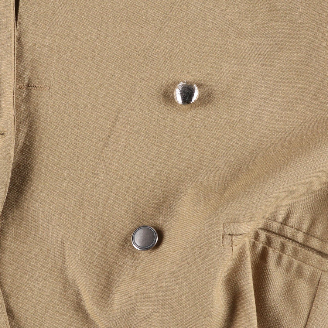 MARCA TRES Double-breasted Easy Jacket Tailored Jacket Women's Size M (approx.) unclear beige type brown Vintage Second Hand