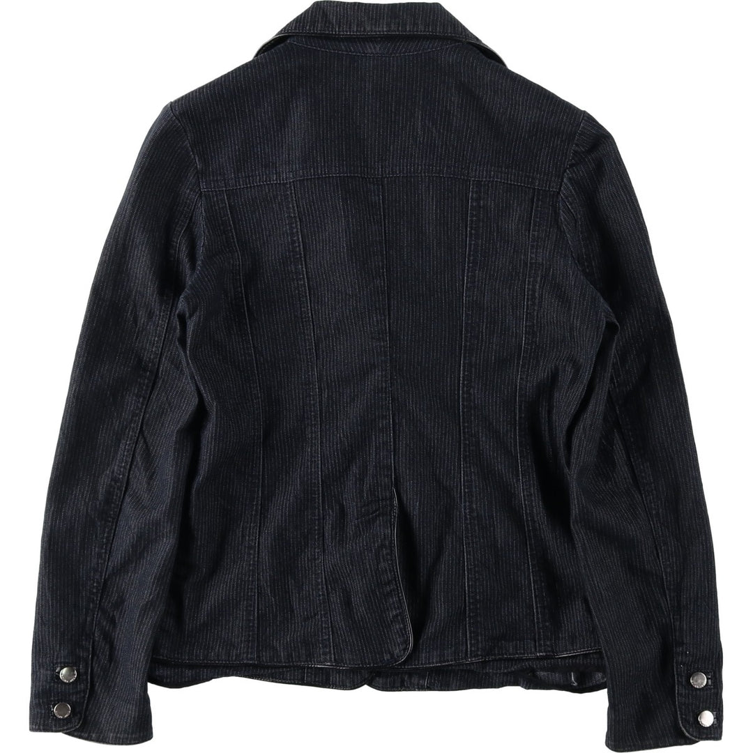 POINT ZERO Denim Tailored Jacket, Women's Size S (equivalent) cotton Charcoal Vintage Second Hand