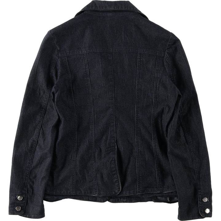 POINT ZERO Denim Tailored Jacket, Women's Size S (equivalent) cotton Charcoal Vintage Second Hand