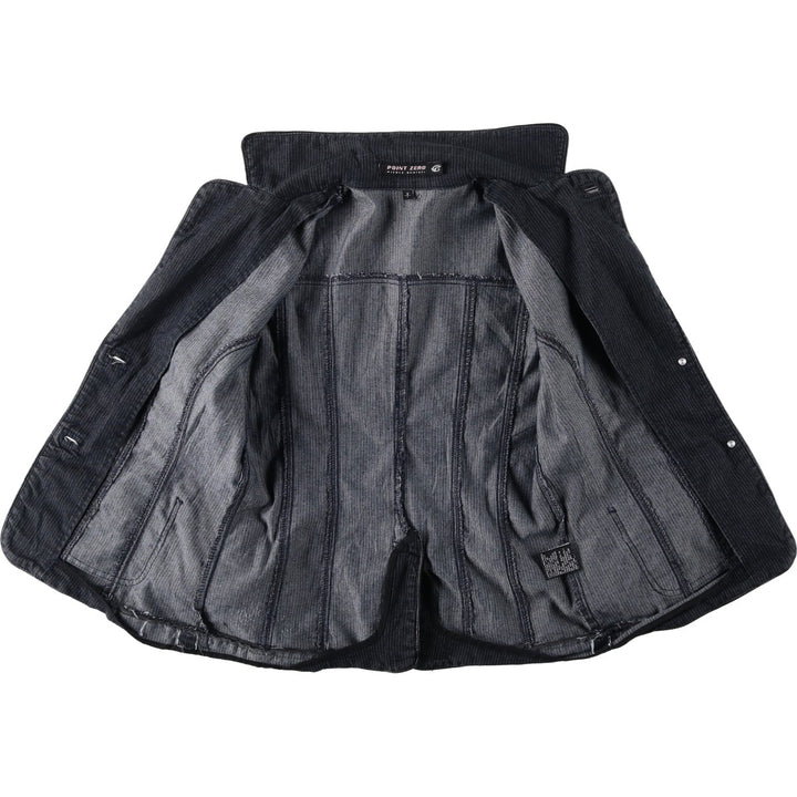 POINT ZERO Denim Tailored Jacket, Women's Size S (equivalent) cotton Charcoal Vintage Second Hand
