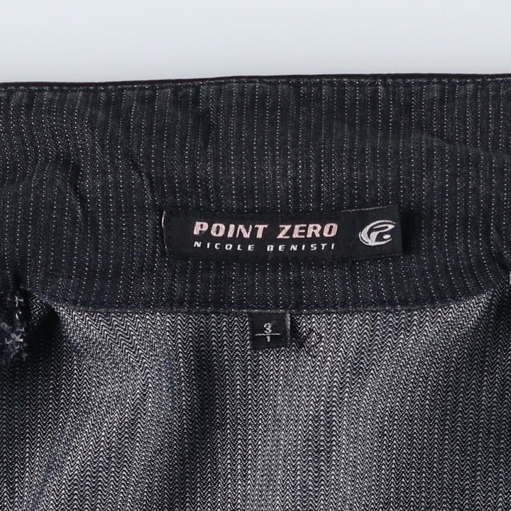 POINT ZERO Denim Tailored Jacket, Women's Size S (equivalent) cotton Charcoal Vintage Second Hand