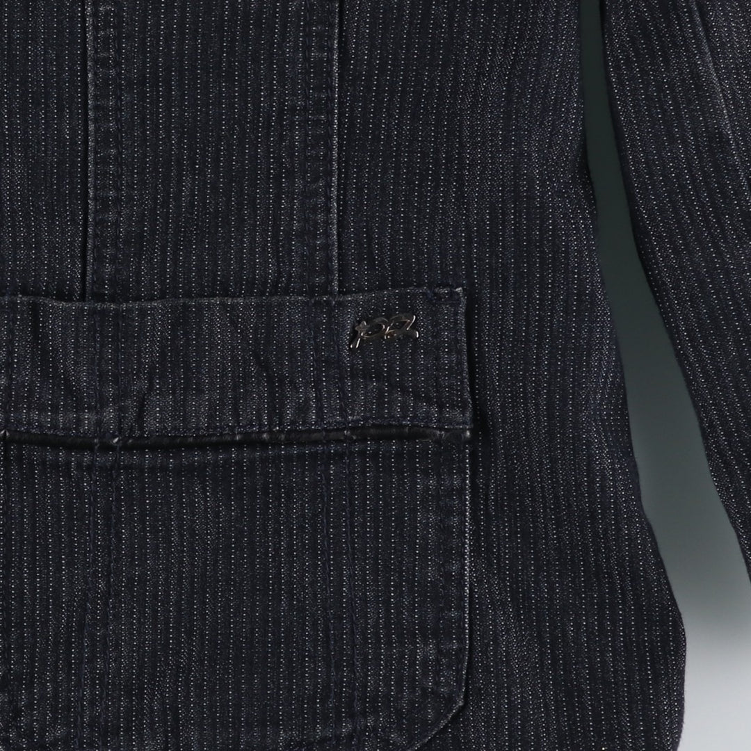 POINT ZERO Denim Tailored Jacket, Women's Size S (equivalent) cotton Charcoal Vintage Second Hand