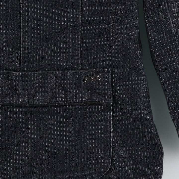 POINT ZERO Denim Tailored Jacket, Women's Size S (equivalent) cotton Charcoal Vintage Second Hand
