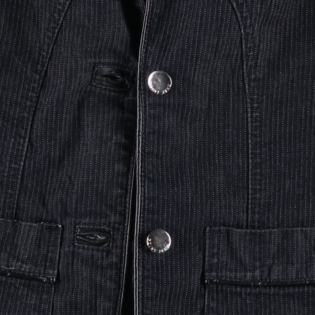 POINT ZERO Denim Tailored Jacket, Women's Size S (equivalent) cotton Charcoal Vintage Second Hand