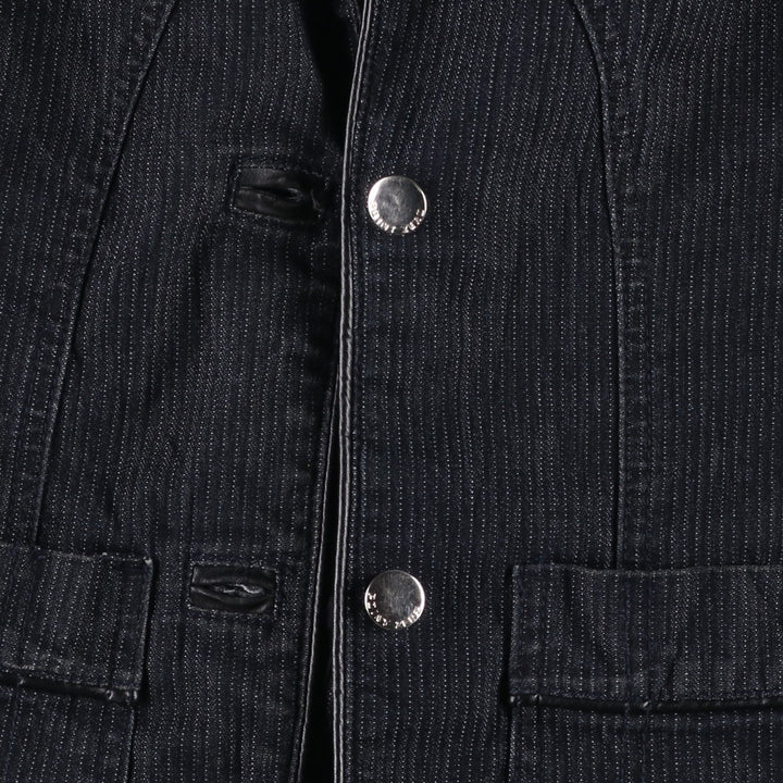 POINT ZERO Denim Tailored Jacket, Women's Size S (equivalent) cotton Charcoal Vintage Second Hand