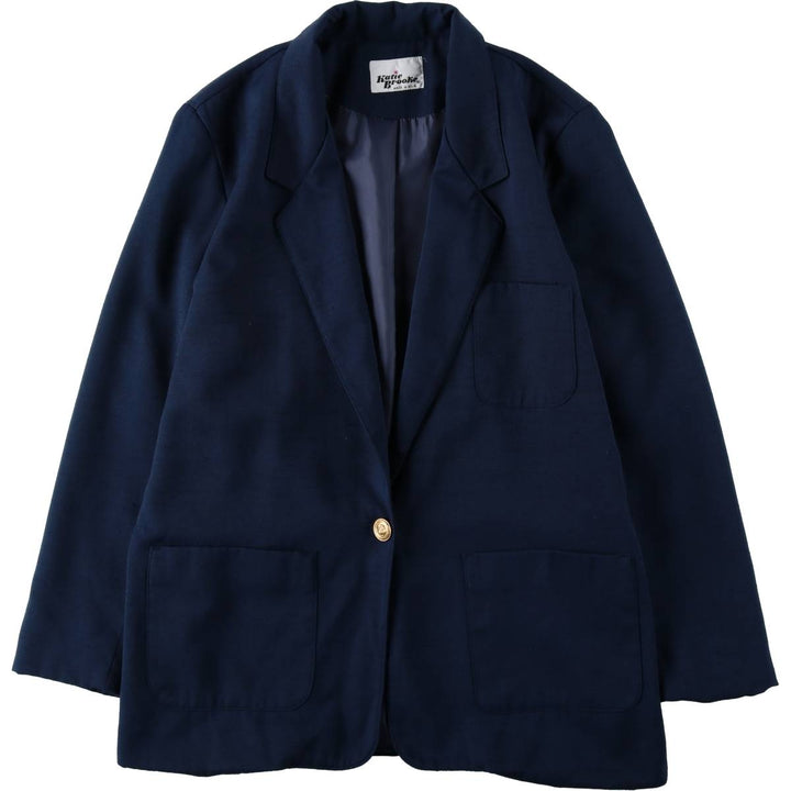 1990'S Katie Brooke Navy Blazer Tailored Jacket, Made in USA, Women's Size M (Equivalent), Vintage unclear navy blue type Vintage Second Hand