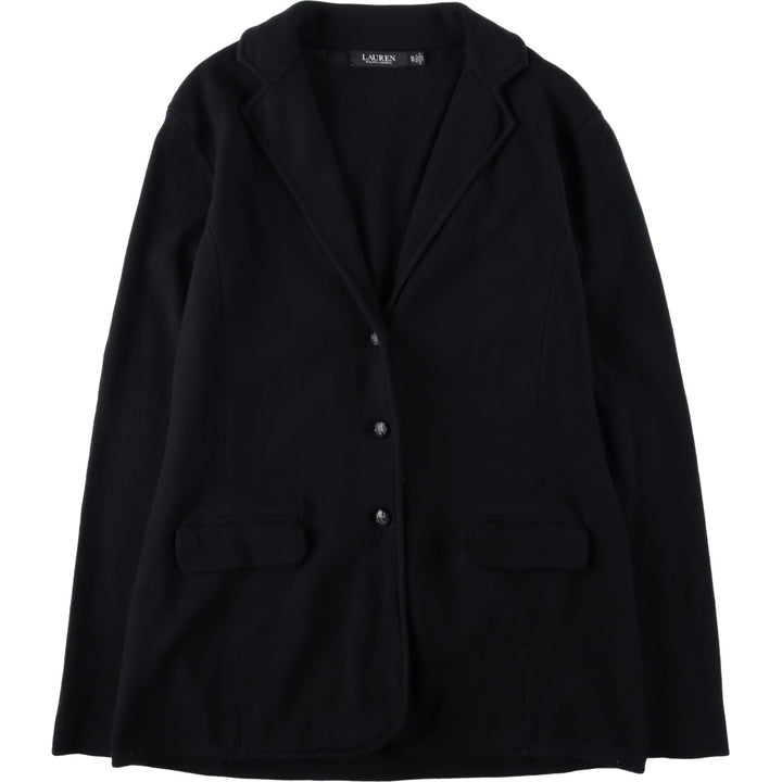 Ralph Lauren LAUREN Cotton Tailored Jacket, Women's Size XL (approx.) cotton black type Vintage Second Hand
