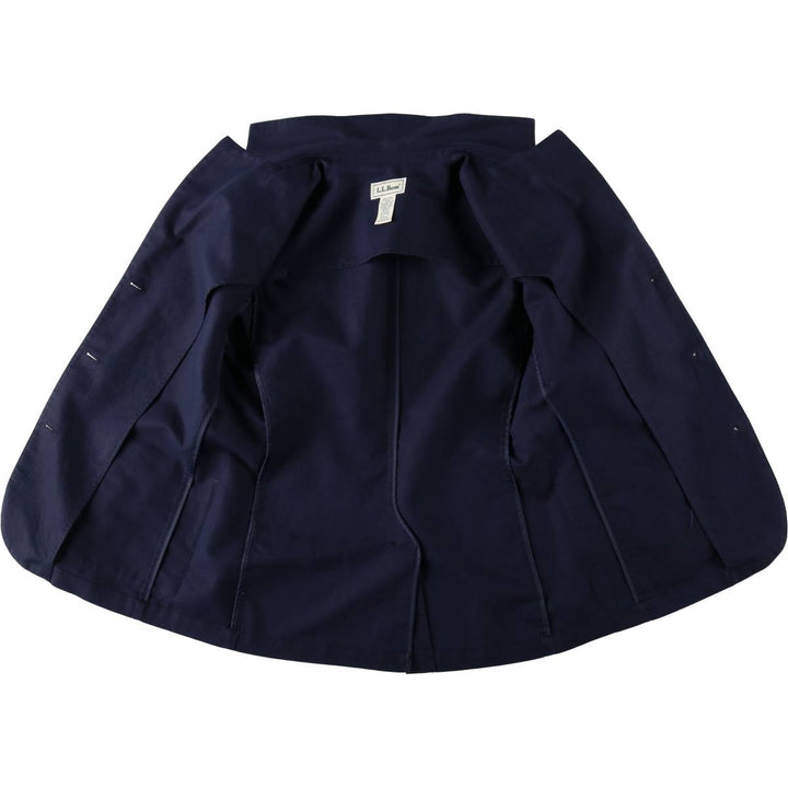 Vintage LLBean cotton x linen tailored jacket from the 90s-00s, women's size M equivalent. linen navy blue type Vintage Second Hand