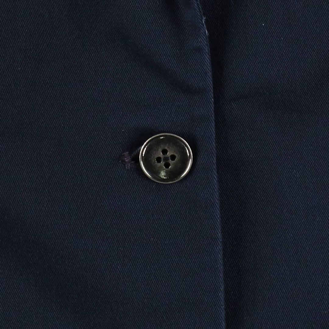 1990'S Tommy Hilfiger cotton tailored jacket, women's size L (approx.) cotton navy blue type Vintage Second Hand
