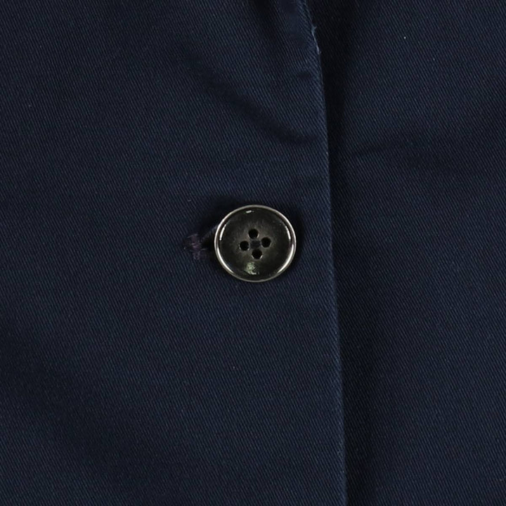 1990'S Tommy Hilfiger cotton tailored jacket, women's size L (approx.) cotton navy blue type Vintage Second Hand