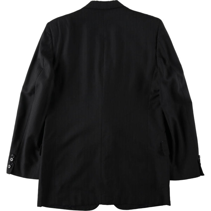Christian Dior MONSIEUR Stripe Pattern Blazer Tailored Jacket, Made in USA, Women's Size M (approx.) unclear black type Vintage Second Hand