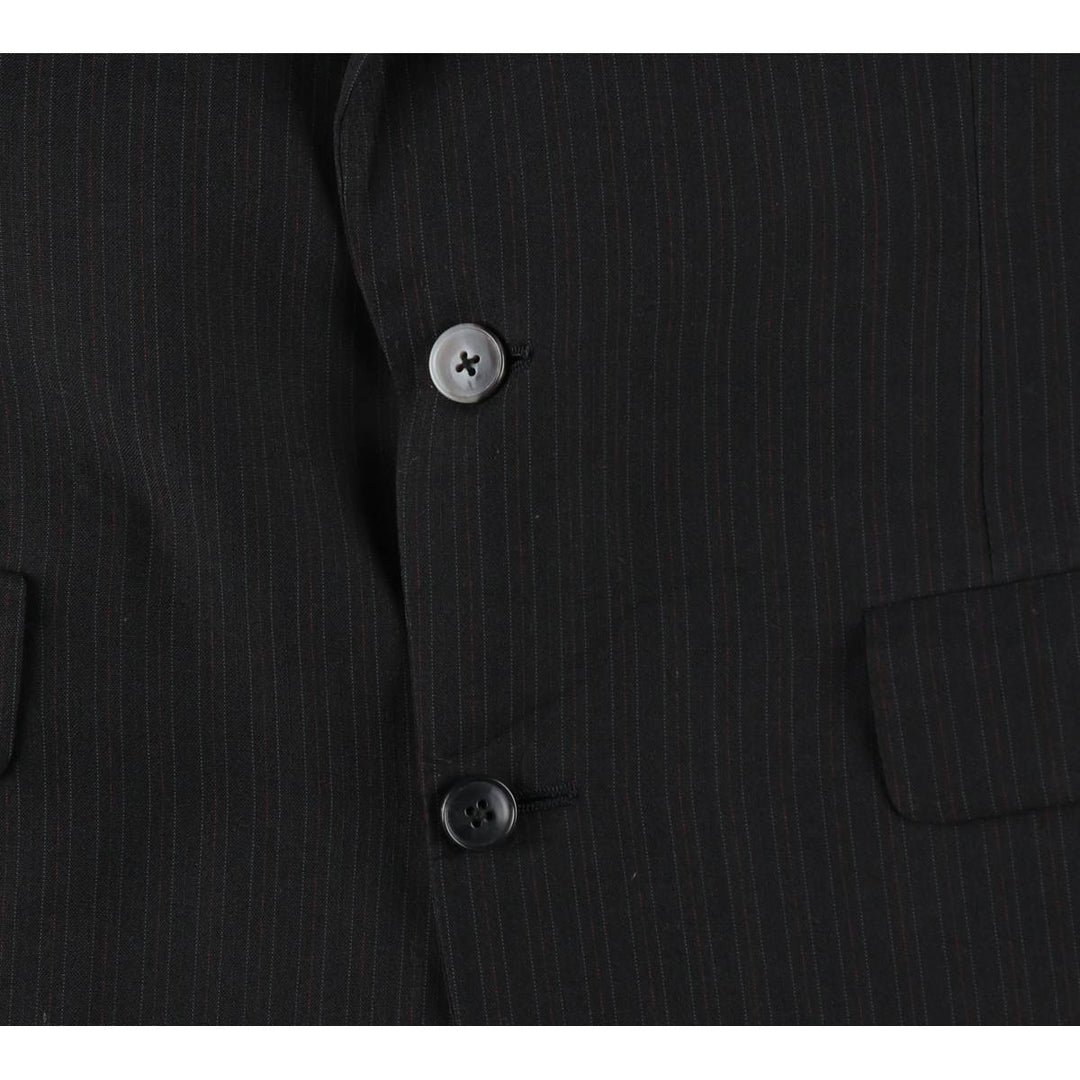 Christian Dior MONSIEUR Stripe Pattern Blazer Tailored Jacket, Made in USA, Women's Size M (approx.) unclear black type Vintage Second Hand