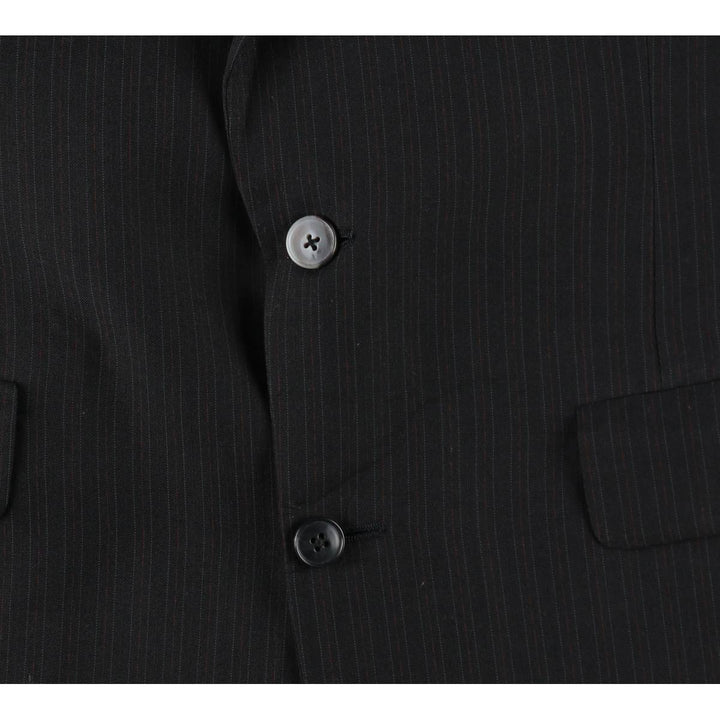Christian Dior MONSIEUR Stripe Pattern Blazer Tailored Jacket, Made in USA, Women's Size M (approx.) unclear black type Vintage Second Hand