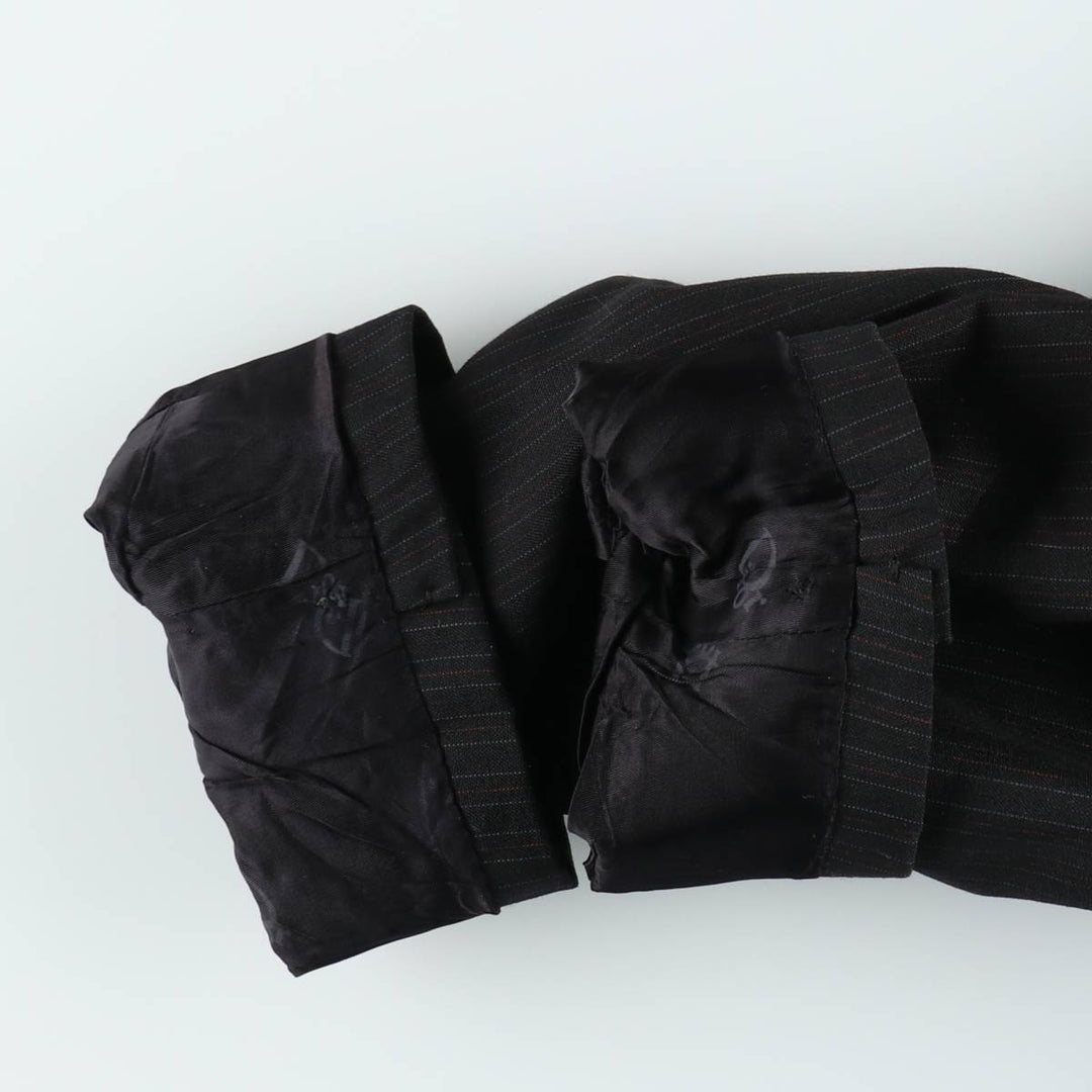 Christian Dior MONSIEUR Stripe Pattern Blazer Tailored Jacket, Made in USA, Women's Size M (approx.) unclear black type Vintage Second Hand