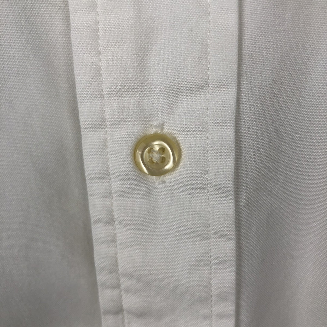 Vintage 90'S Tommy Hilfiger long-sleeved button-down shirt, size M, men's cotton white type Vintage Second Hand