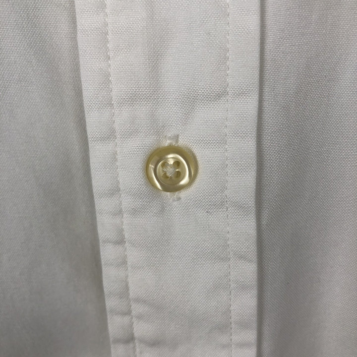 Vintage 90'S Tommy Hilfiger long-sleeved button-down shirt, size M, men's cotton white type Vintage Second Hand
