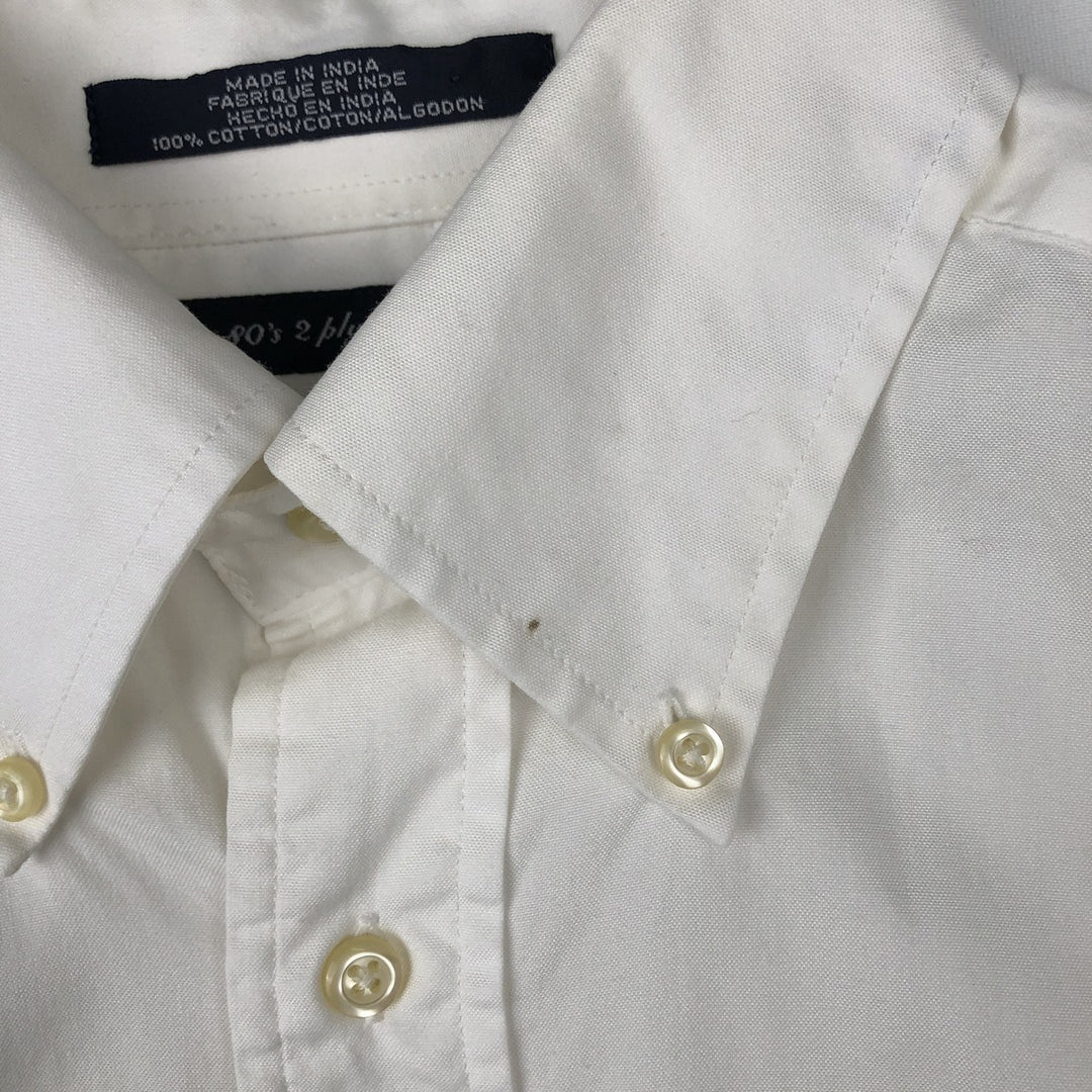 Vintage 90'S Tommy Hilfiger long-sleeved button-down shirt, size M, men's cotton white type Vintage Second Hand
