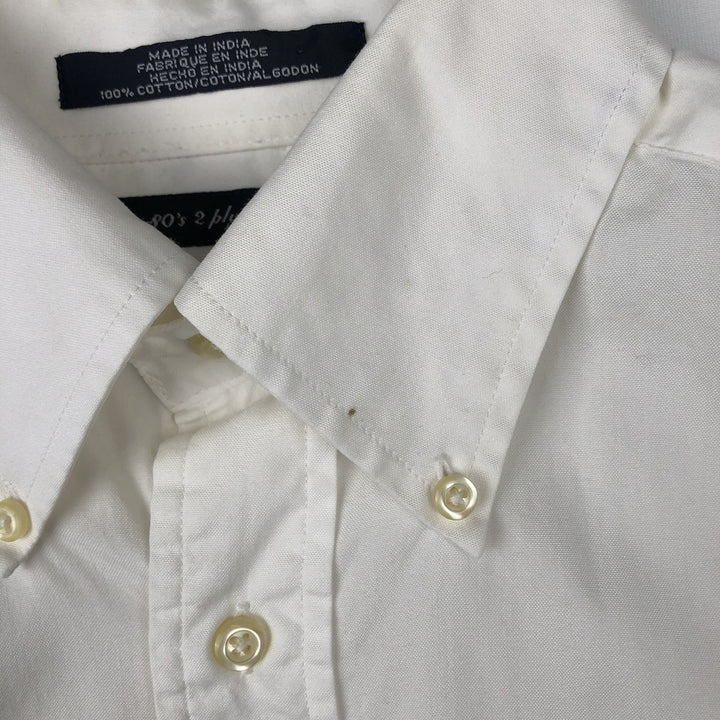 Vintage 90'S Tommy Hilfiger long-sleeved button-down shirt, size M, men's cotton white type Vintage Second Hand