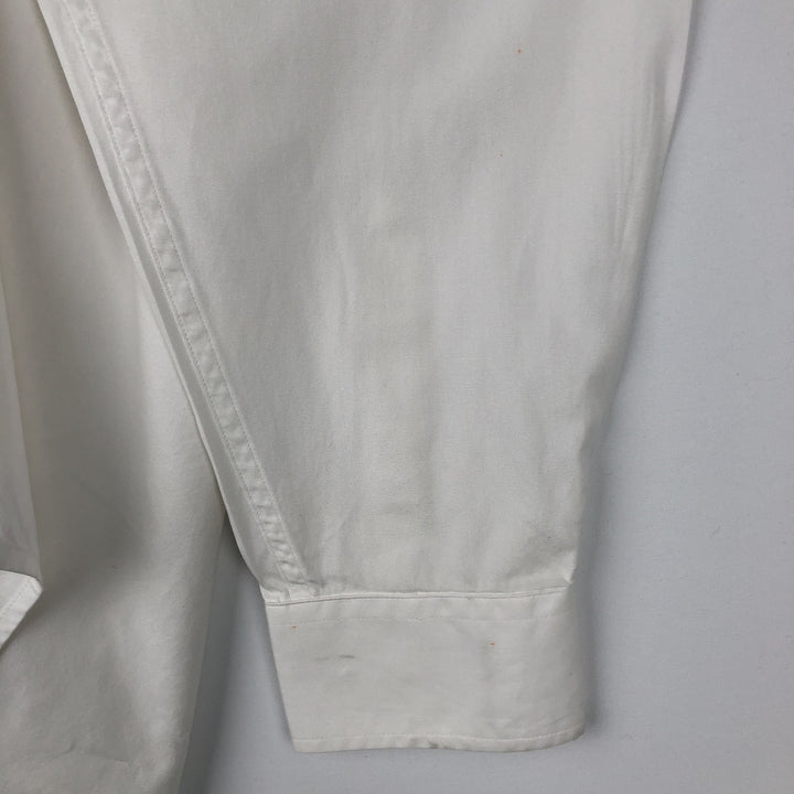 Vintage 90'S Tommy Hilfiger long-sleeved button-down shirt, size M, men's cotton white type Vintage Second Hand