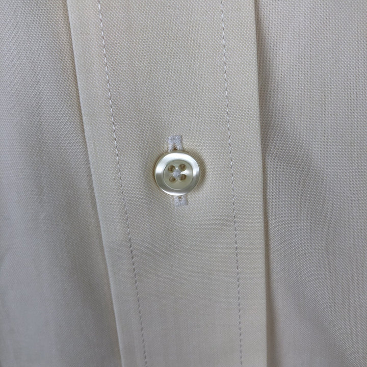 Brooks Brothers 346 long sleeve button-down shirt, men's size XL cotton yellow type Vintage Second Hand