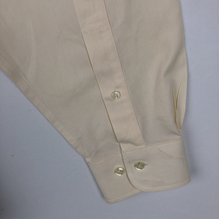 Brooks Brothers 346 long sleeve button-down shirt, men's size XL cotton yellow type Vintage Second Hand